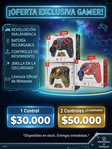 Control / joystick de nintendo switch nuevos